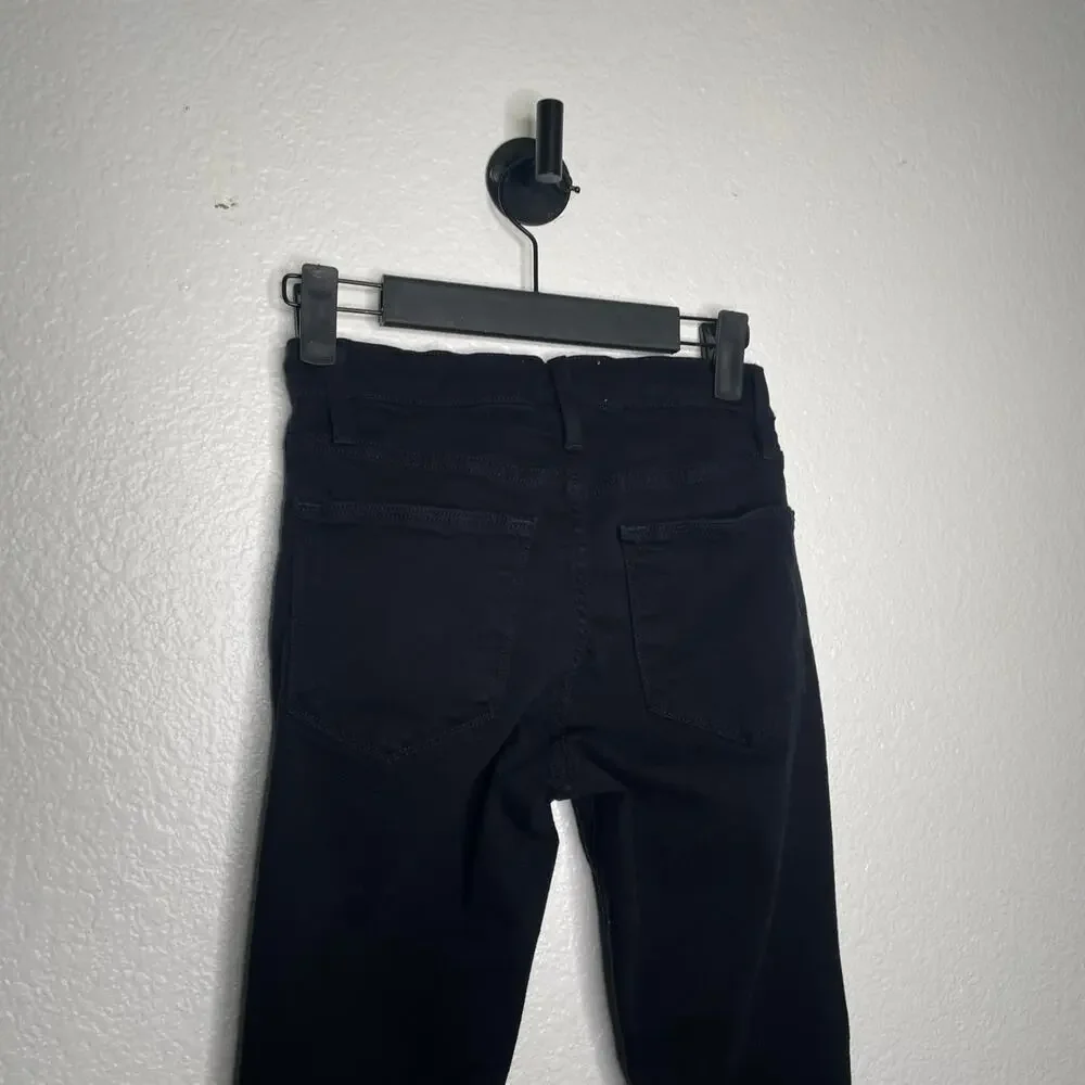 Frame Womens Jeans Size 24 Black Le High Skinny Leg Denim Casual Wear